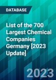 List of the 700 Largest Chemical Companies Germany [2023 Update]- Product Image